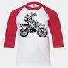 Youth Three Quarter Sleeve Baseball T-Shirt Thumbnail