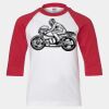 Youth Three Quarter Sleeve Baseball T-Shirt Thumbnail