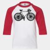 Youth Three Quarter Sleeve Baseball T-Shirt Thumbnail