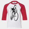 Youth Three Quarter Sleeve Baseball T-Shirt Thumbnail