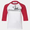 Youth Three Quarter Sleeve Baseball T-Shirt Thumbnail