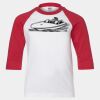 Youth Three Quarter Sleeve Baseball T-Shirt Thumbnail