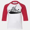 Youth Three Quarter Sleeve Baseball T-Shirt Thumbnail