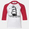 Youth Three Quarter Sleeve Baseball T-Shirt Thumbnail