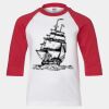 Youth Three Quarter Sleeve Baseball T-Shirt Thumbnail