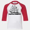 Youth Three Quarter Sleeve Baseball T-Shirt Thumbnail
