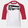 Youth Three Quarter Sleeve Baseball T-Shirt Thumbnail