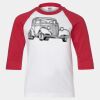 Youth Three Quarter Sleeve Baseball T-Shirt Thumbnail