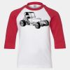 Youth Three Quarter Sleeve Baseball T-Shirt Thumbnail