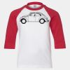 Youth Three Quarter Sleeve Baseball T-Shirt Thumbnail