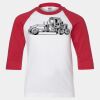 Youth Three Quarter Sleeve Baseball T-Shirt Thumbnail