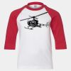 Youth Three Quarter Sleeve Baseball T-Shirt Thumbnail