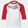 Youth Three Quarter Sleeve Baseball T-Shirt Thumbnail