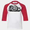 Youth Three Quarter Sleeve Baseball T-Shirt Thumbnail
