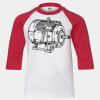 Youth Three Quarter Sleeve Baseball T-Shirt Thumbnail
