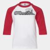 Youth Three Quarter Sleeve Baseball T-Shirt Thumbnail