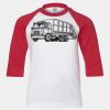 Youth Three Quarter Sleeve Baseball T-Shirt Thumbnail