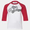Youth Three Quarter Sleeve Baseball T-Shirt Thumbnail