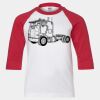 Youth Three Quarter Sleeve Baseball T-Shirt Thumbnail