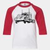Youth Three Quarter Sleeve Baseball T-Shirt Thumbnail