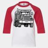 Youth Three Quarter Sleeve Baseball T-Shirt Thumbnail