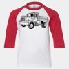 Youth Three Quarter Sleeve Baseball T-Shirt Thumbnail