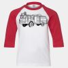 Youth Three Quarter Sleeve Baseball T-Shirt Thumbnail
