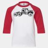 Youth Three Quarter Sleeve Baseball T-Shirt Thumbnail