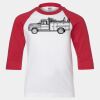 Youth Three Quarter Sleeve Baseball T-Shirt Thumbnail