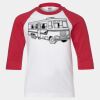 Youth Three Quarter Sleeve Baseball T-Shirt Thumbnail
