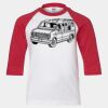 Youth Three Quarter Sleeve Baseball T-Shirt Thumbnail
