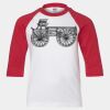 Youth Three Quarter Sleeve Baseball T-Shirt Thumbnail