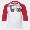 Youth Three Quarter Sleeve Baseball T-Shirt Thumbnail