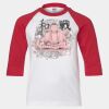 Youth Three Quarter Sleeve Baseball T-Shirt Thumbnail
