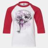 Youth Three Quarter Sleeve Baseball T-Shirt Thumbnail
