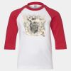 Youth Three Quarter Sleeve Baseball T-Shirt Thumbnail