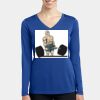 Women's Long Sleeve PosiCharge ® Competitor V Neck Tee Thumbnail