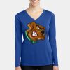Women's Long Sleeve PosiCharge ® Competitor V Neck Tee Thumbnail