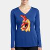 Women's Long Sleeve PosiCharge ® Competitor V Neck Tee Thumbnail