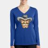 Women's Long Sleeve PosiCharge ® Competitor V Neck Tee Thumbnail