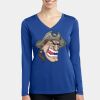 Women's Long Sleeve PosiCharge ® Competitor V Neck Tee Thumbnail
