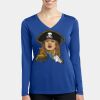 Women's Long Sleeve PosiCharge ® Competitor V Neck Tee Thumbnail